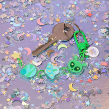Load image into Gallery viewer, Alien Acrylic Linked charms Keychain
