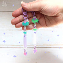 Load image into Gallery viewer, Sprout Ghostie Acrylic Linked charms Keychain
