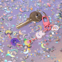 Load image into Gallery viewer, Moon friends Acrylic Linked charms Keychain
