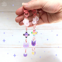 Load image into Gallery viewer, Moon friends Acrylic Linked charms Keychain
