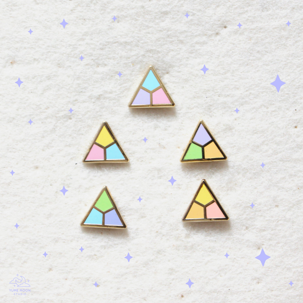 Pastel Triangle Mini Enamel Pin