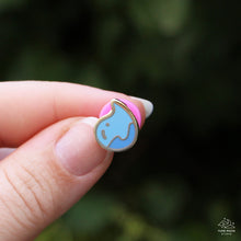 Load image into Gallery viewer, Water droplet Mini Enamel Pin
