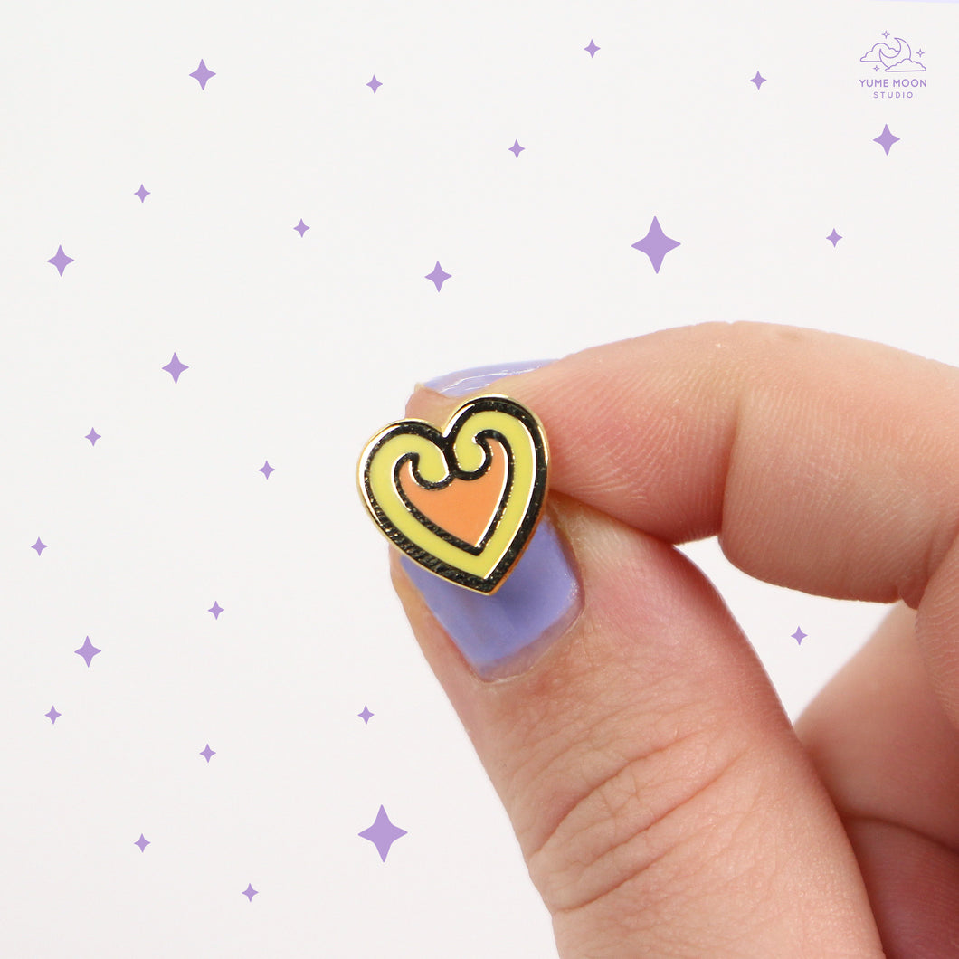 Ornate Heart Mini Enamel Pin