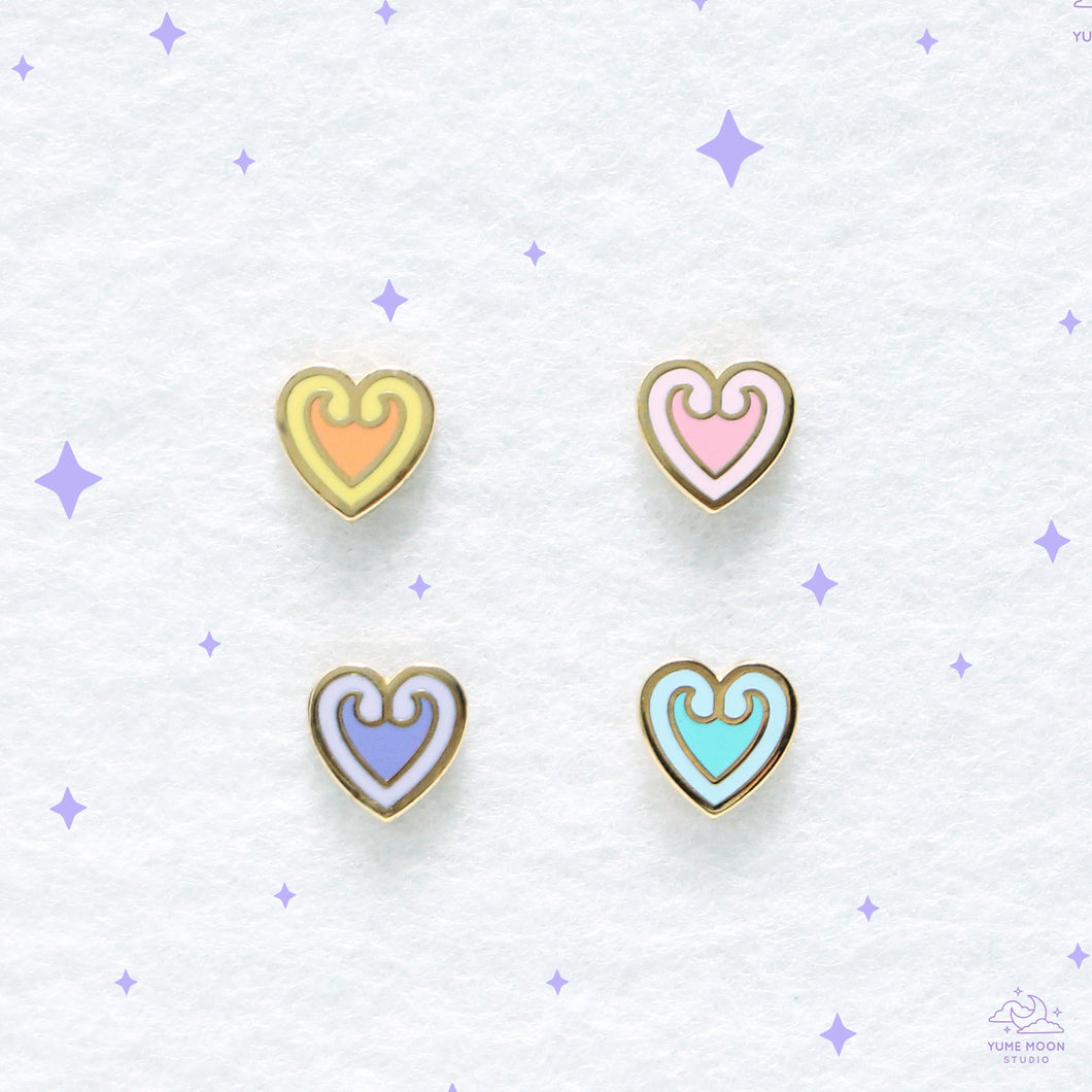 Ornate Heart Mini Enamel Pin