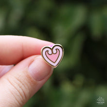 Load image into Gallery viewer, Ornate Heart Mini Enamel Pin
