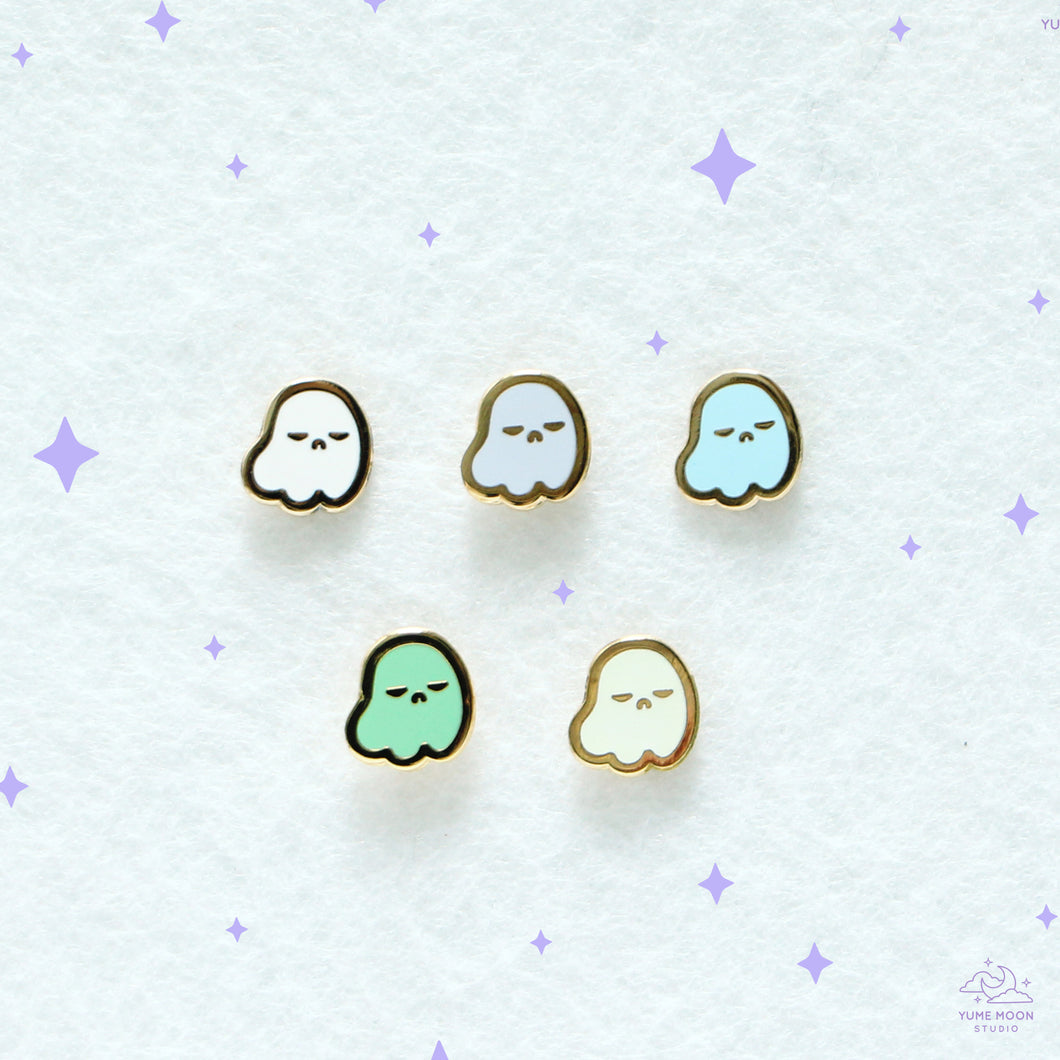 Grumpy Ghost Mini Enamel Pin