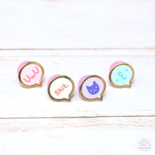 Load image into Gallery viewer, Speech Bubble Mini Enamel Pin
