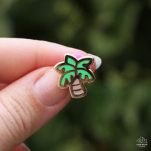 Load image into Gallery viewer, Palm Tree Mini Enamel Pin
