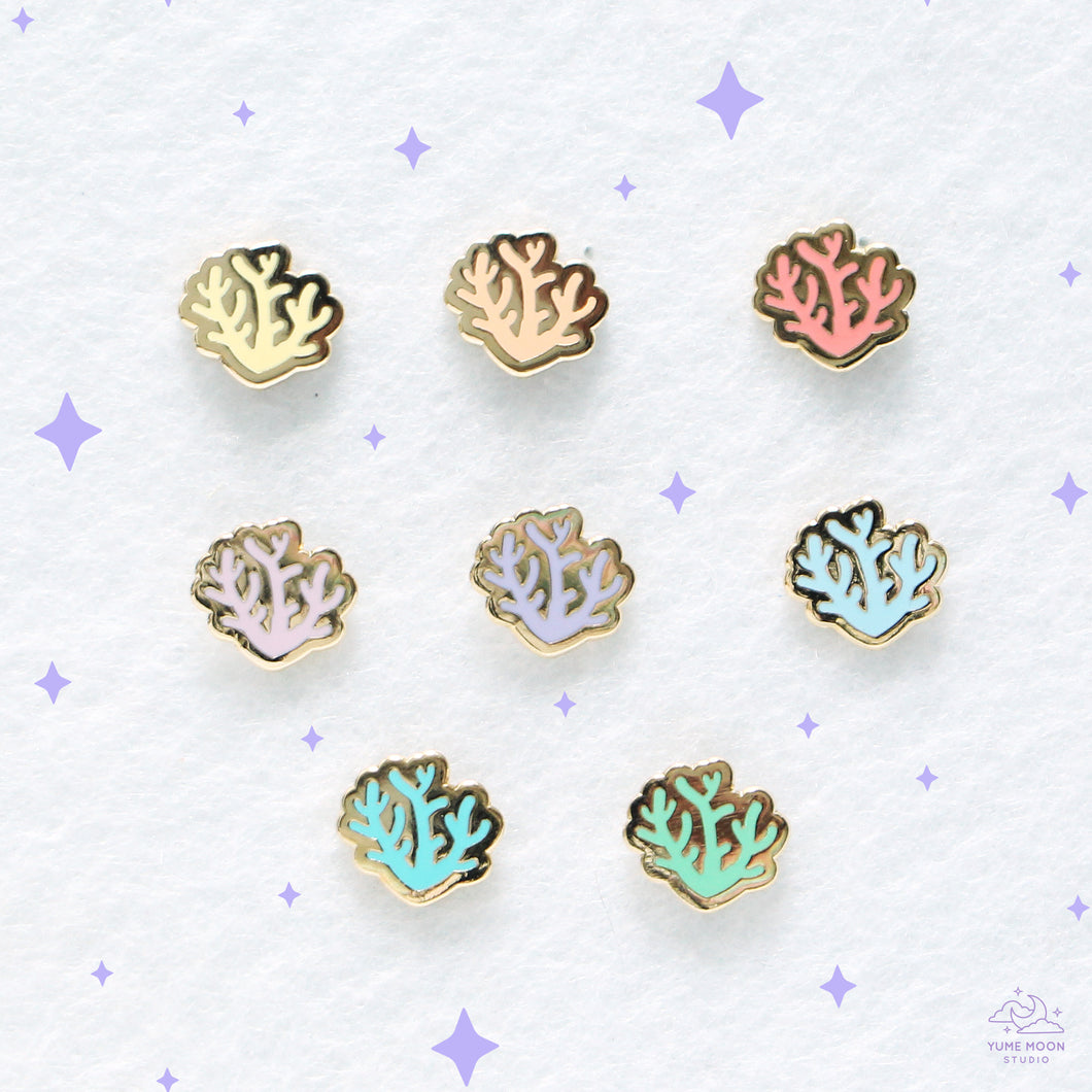 Coral Mini Enamel Pin