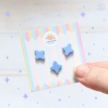 Load image into Gallery viewer, Purple Sparkles - Set of 3 Tiny Dyed Enamel Pin
