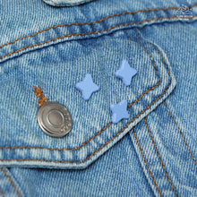 Load image into Gallery viewer, Purple Sparkles - Set of 3 Tiny Dyed Enamel Pin
