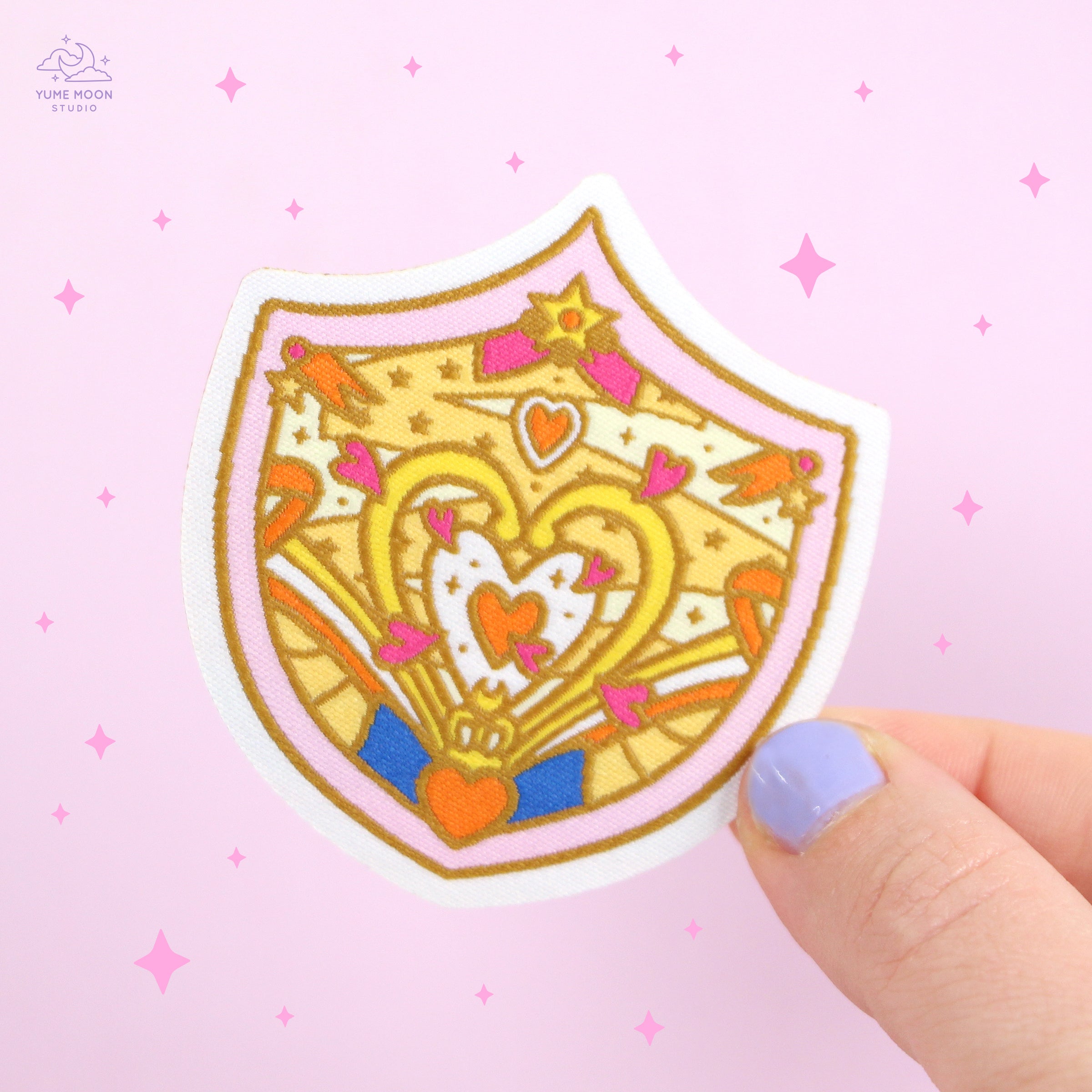 Love Shield Woven Patch – Yume Moon Studio