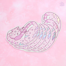 Load image into Gallery viewer, Dreaming Pink Cat Holographic Sticker
