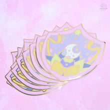 Load image into Gallery viewer, Princess Kaguya Shield Gold Glossy Sticker
