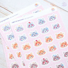 Load image into Gallery viewer, Tabby Cat Emotions Sticker Sheet
