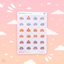 Load image into Gallery viewer, Tabby Cat Emotions Sticker Sheet
