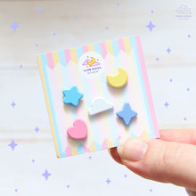 Charger l'image dans la visionneuse de la galerie, 'Yume' Set of 5 Tiny Dyed Enamel Pin
