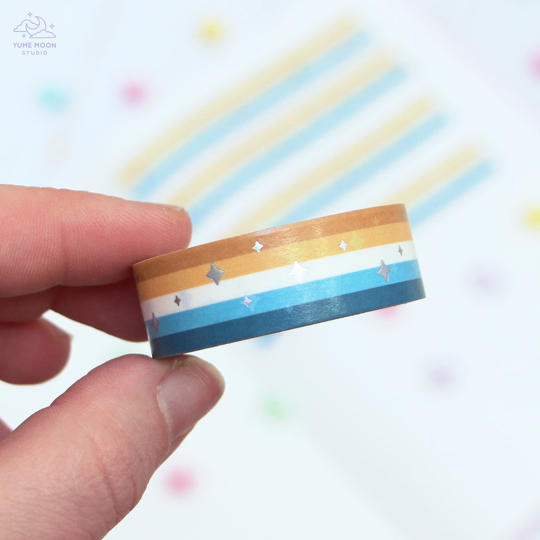 AroAce Pride Foil Washi Tape