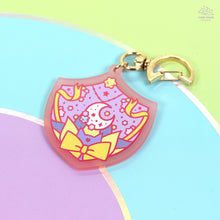 Load image into Gallery viewer, Princess Kaguya Shield Pink Frosted Acrylic Charm
