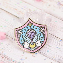 Load image into Gallery viewer, Crystal Shield Enamel Pin
