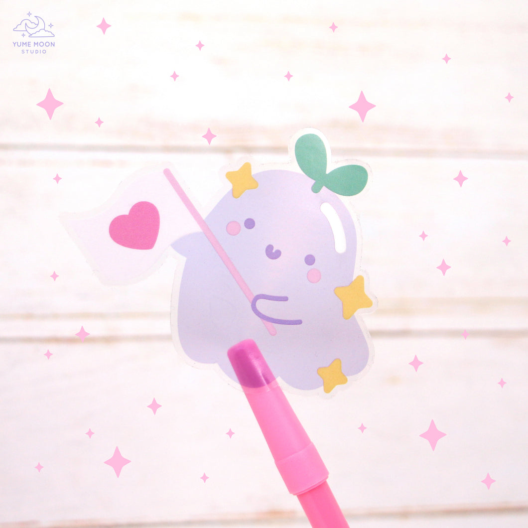 Celebrating Love Sprout Ghostie Clear Sticker