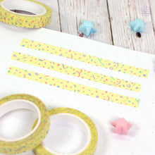 Load image into Gallery viewer, Yellow Confetti Thin Washi Tape

