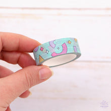 Load image into Gallery viewer, Mint Retro Geometry Washi Tape
