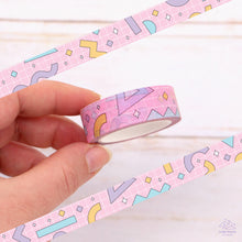 Load image into Gallery viewer, Pink Retro Geometry Washi Tape
