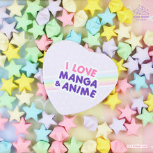 Charger l&#39;image dans la visionneuse de la galerie, I love Manga &amp; Anime + Akane Button Badges
