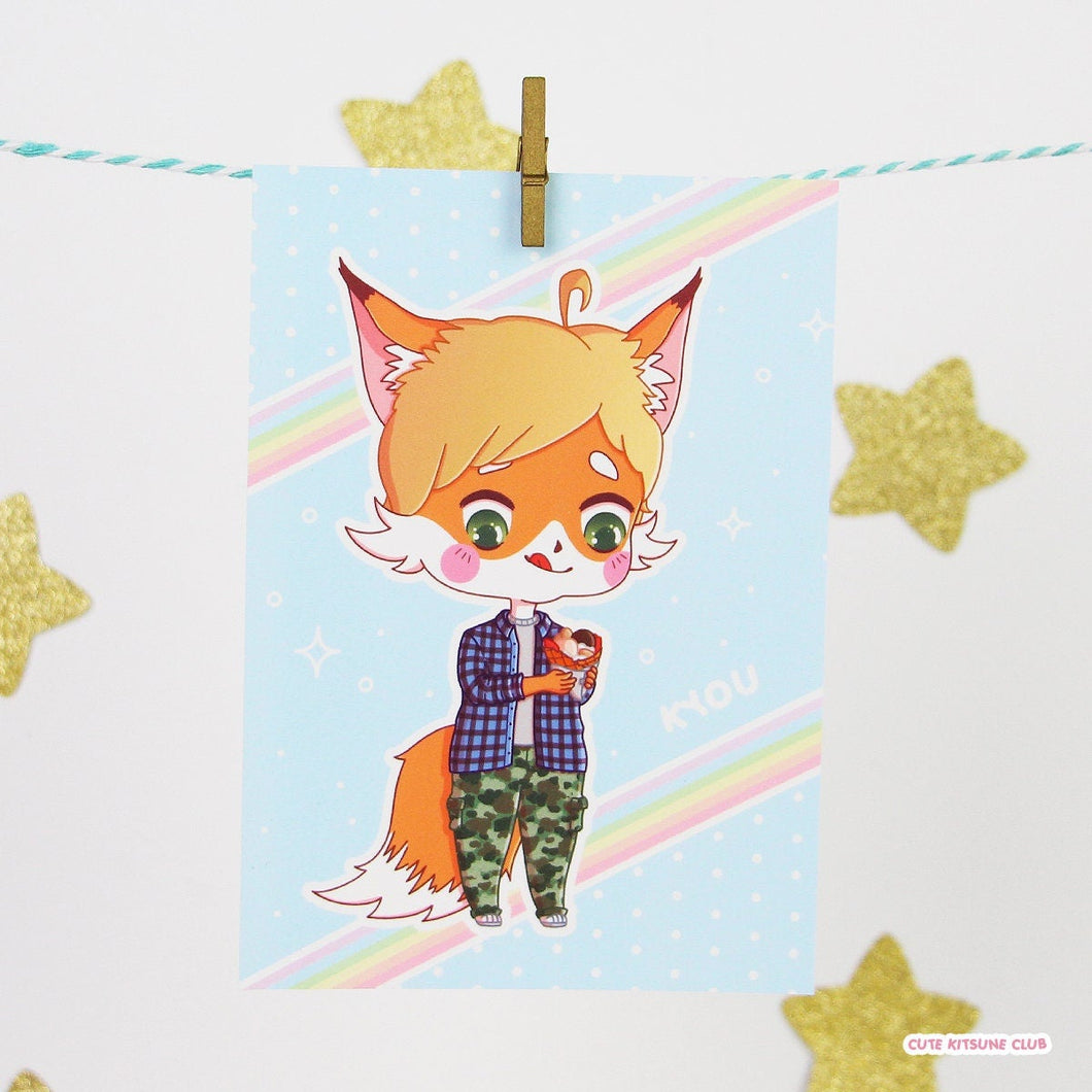 Kyou loves Food A6 Postcard