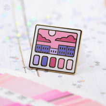 Load image into Gallery viewer, City Scenery Swatches Enamel Pin
