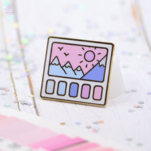 Load image into Gallery viewer, Glacier Scenery Swatches Enamel Pin
