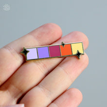 Load image into Gallery viewer, Halloween Colour Swatches Enamel Pin
