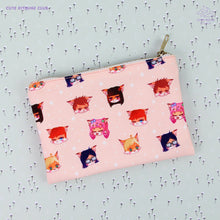 Load image into Gallery viewer, Chibi Foxes Zipper Pouch
