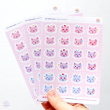 Load image into Gallery viewer, Cat Emotions Sticker Sheet
