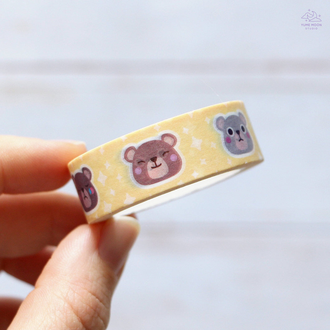 Bear Emotions Washi Tape