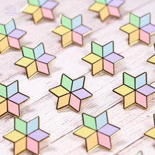 Load image into Gallery viewer, Pastel Rainbow Star Enamel Pin
