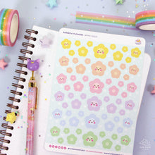 Load image into Gallery viewer, Rainbow Flowers Sticker Sheet
